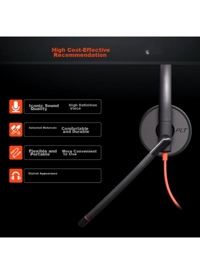 Poly Hp 3220-c/usb Dual-headset Wired Headphones For Computer, Office, Meetings, Study, Online Cl, Noise-cancelling, Earphones, And Hearing Protection - Image 2