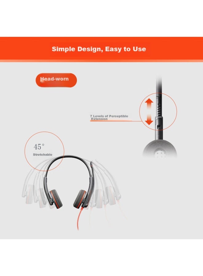 Poly Hp 3220-c/usb Dual-headset Wired Headphones For Computer, Office, Meetings, Study, Online Cl, Noise-cancelling, Earphones, And Hearing Protection - Image 5