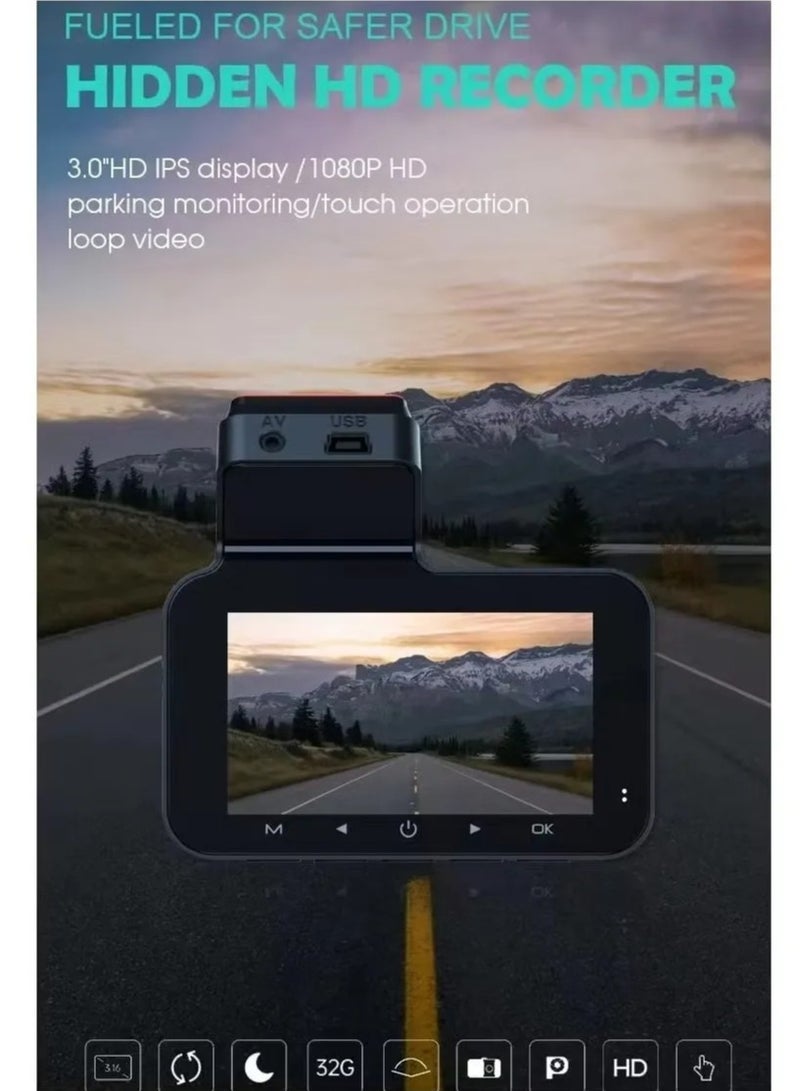 Front and rear high-definition driving recorders, built-in WiFi, can be used to control and view videos anytime and anywhere, with a large32GB memory card - Image 5