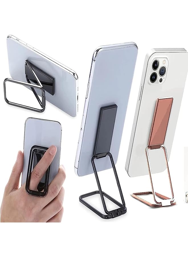 PROMASS Finger Grip Phone Holder Magnetic Phone Grip Holder Stand Finger Kickstand, Tablet Stands, Ultra-Thin 360° Rotation Phones Back Grip Foldable for Hand/Bed Universal Magnetic Car Mount - Image 1