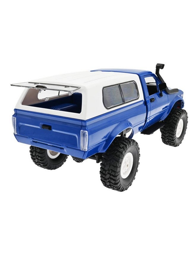 The Perseids Rc Rock Crawler Wpl C24 Rtr 1/16 Pickup Trucks Blue With Led Lights 2.4Ghz 4X4 Offroad Rc Semi Trucks All Terrain Car Rc Crawler Remote Control Truck For Boys And Adults - Image 4