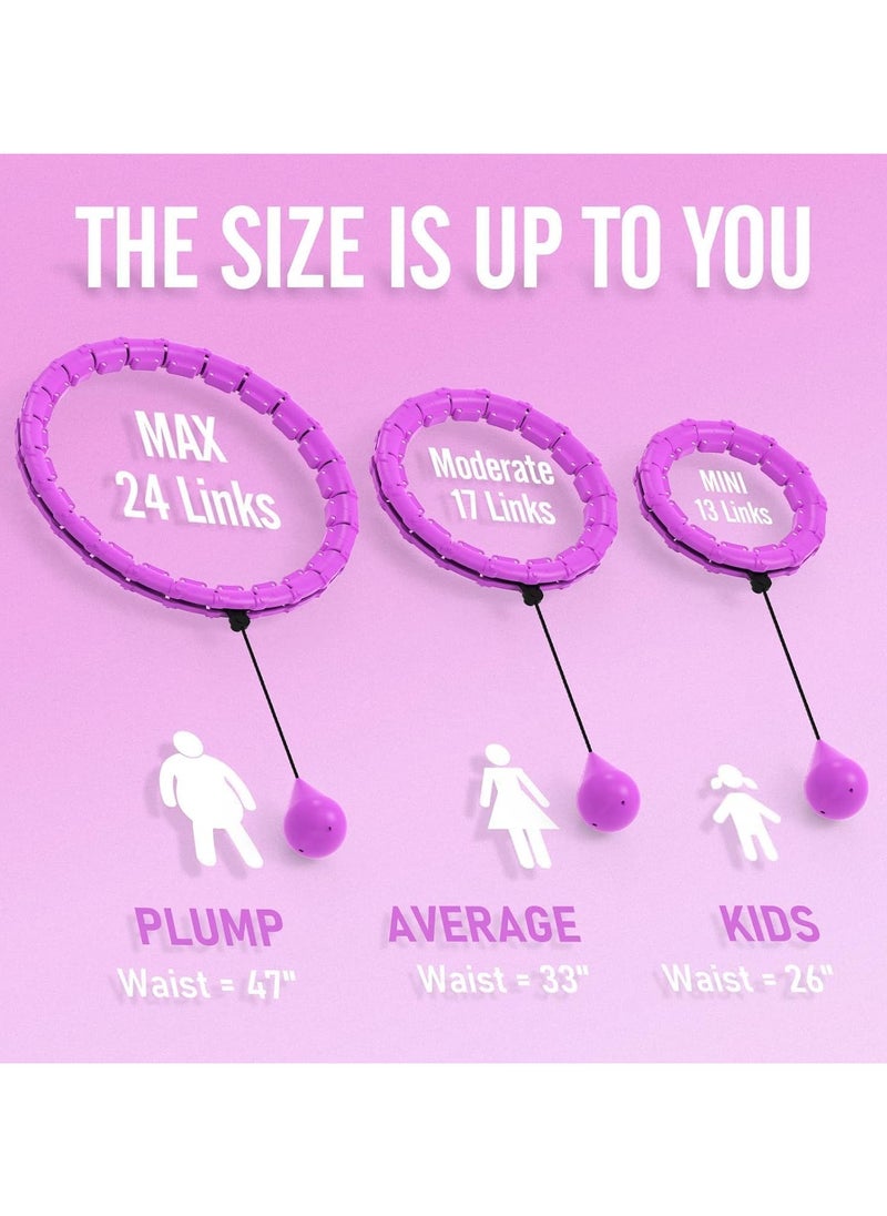 Fitness Hula Hoop Slimming Exercise Ring with Rotating Weight, Adjustable Abdominal Slimming Fitness Machine with 24 Knots, 360° Automatic Ball Rotation Exercise Machine for Adults and Kids - pzsku/ZEFBD32ABF46671209769Z/45/_/1720868260/c8fcd950-f449-4c89-a17d-3099472556c0