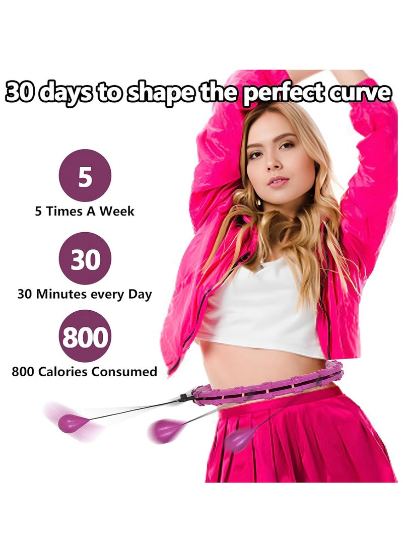 Fitness Hula Hoop Slimming Exercise Ring with Rotating Weight, Adjustable Abdominal Slimming Fitness Machine with 24 Knots, 360° Automatic Ball Rotation Exercise Machine for Adults and Kids - pzsku/ZEFBD32ABF46671209769Z/45/_/1720868282/eb87ffb9-0720-4f36-996d-c5a7e5c1b743