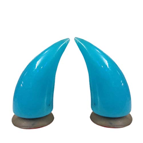 SELVIKE Devil's Helmet Horn with Suction Rubber Pad for All Bikes and Motorcycles (Pack of 2) (SkyBlue) - Image 2