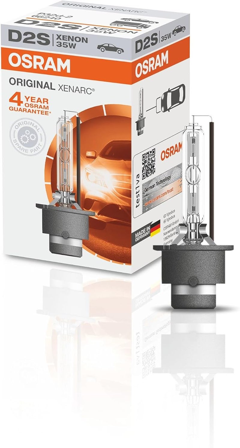 OSRAM XENARC® ORIGINAL, D2S, xenon headlight lamp, Hid Xenon Burner, Discharge Lamp, Oem Quality, Carton folding box - Image 1