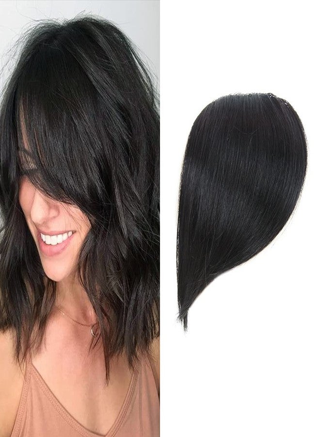 Shinon Thick Side Bangs Clip in Bangs Real Human Hair Bangs Fringe Swept Bangs Extensions Clip On Bangs Fashion Natural look Hairpiece for girls - Image 1