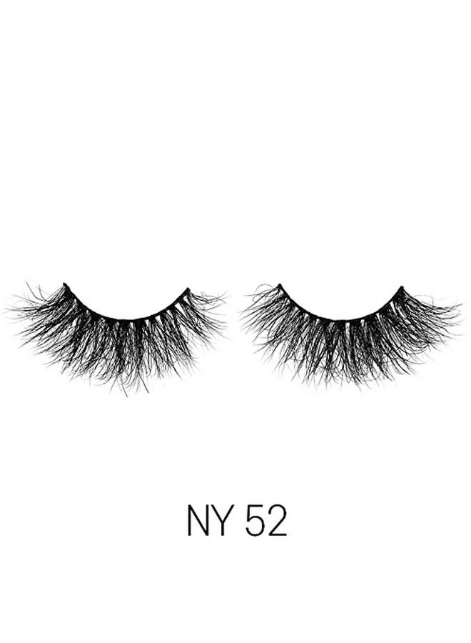 Laflare 3D NY Mink Eyelashes 100% Real Mink Hair Lashes Luxury Makeup Natural Light Trendy Variety Reusable Multi layered Real Mink Hair Lashes (NY52) - Image 3