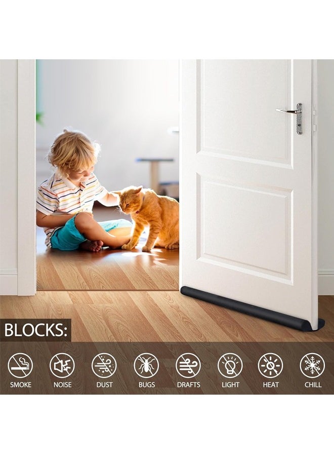 Generic - Door Draft Stopper Under Door Noise Blocker Door Sweep Weather Stripping Door Seal Guard Soundproofing Door Stopper for Bottom of Door Large Door Noise Blocker Sound Proof Window Breeze Blocker - Image 1
