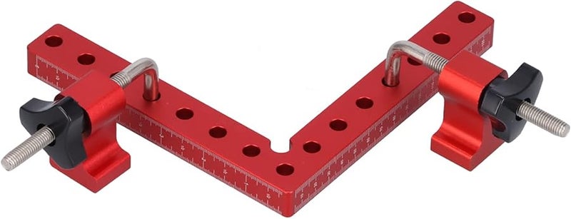 Professional 90 Degree Right Angle Woodworking Clamp 160mm Aluminum Alloy Metric Imperial Measurement - Image 3