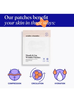 WRINKLES SCHMINKLES Wrinkles Schminkles Mouth & Lip Wrinkle Patch - Reusable Silicone Smoothing Pads for Noticeable Wrinkle Reduction - Lip Wrinkle Prevention for Youthful, Smooth Skin (2 Pack)  - Image 2
