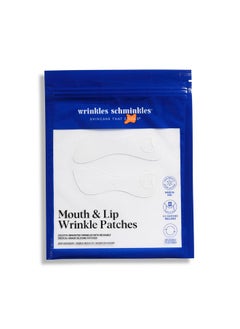 WRINKLES SCHMINKLES Wrinkles Schminkles Mouth & Lip Wrinkle Patch - Reusable Silicone Smoothing Pads for Noticeable Wrinkle Reduction - Lip Wrinkle Prevention for Youthful, Smooth Skin (2 Pack)  - Image 1