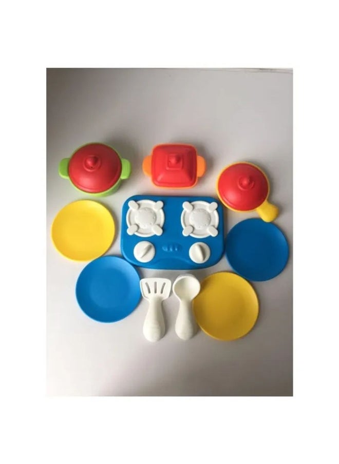 PLAYGO PlayGo Bio-Based Plastic Tabletop Cooking Range Playset (17 pieces)  - Image 3