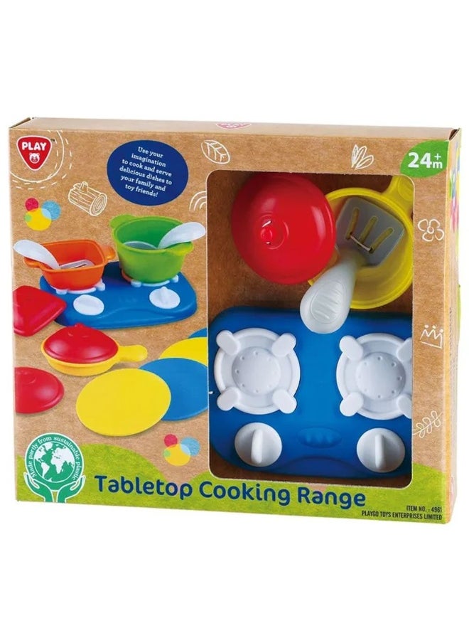 PLAYGO PlayGo Bio-Based Plastic Tabletop Cooking Range Playset (17 pieces)  - Image 1