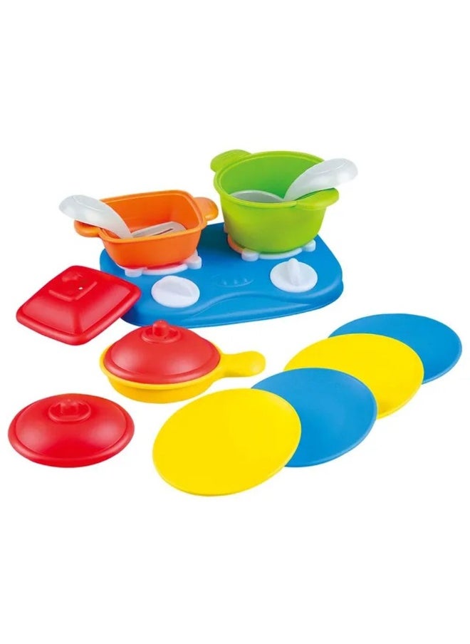 PLAYGO PlayGo Bio-Based Plastic Tabletop Cooking Range Playset (17 pieces)  - Image 2