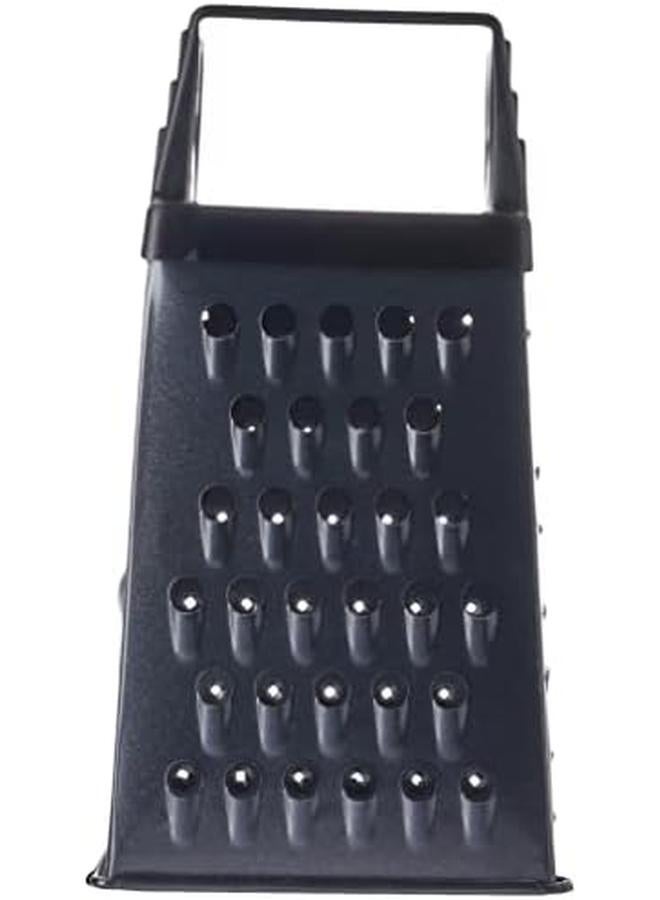 Prestige Stainless Steel Mini Box Grater Sturdy And Durable Soft Grip Handle Dishwasher Safe Black  - Image 2