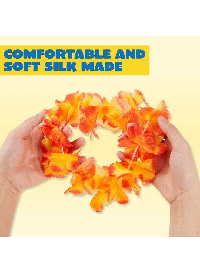 JOYIN 120 Counts Hawaiian Leis Bulk, Colorful Tropical Flower Leis for Kids Adults Hawaiian Beach Luau Party Favors Decorations - Image 2