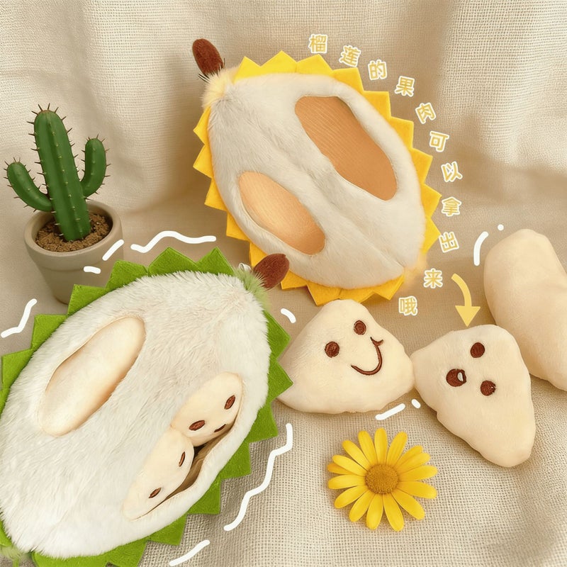 Durian Plush Pillow Toy Detachable Keychain - Image 2