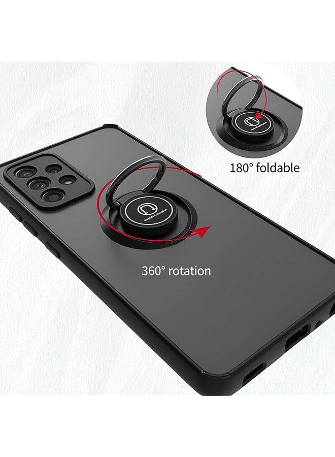 YoYoTech حافظة جالاكسي A23 5G سيليكون مات واقية مع حلقة مغناطيسية معدنية دوارة 360 درجة، واقي صدمات صلب من PC مع حافة ناعمة لجهاز سامسونج جالاكسي A23 5G (2022) - Image 4