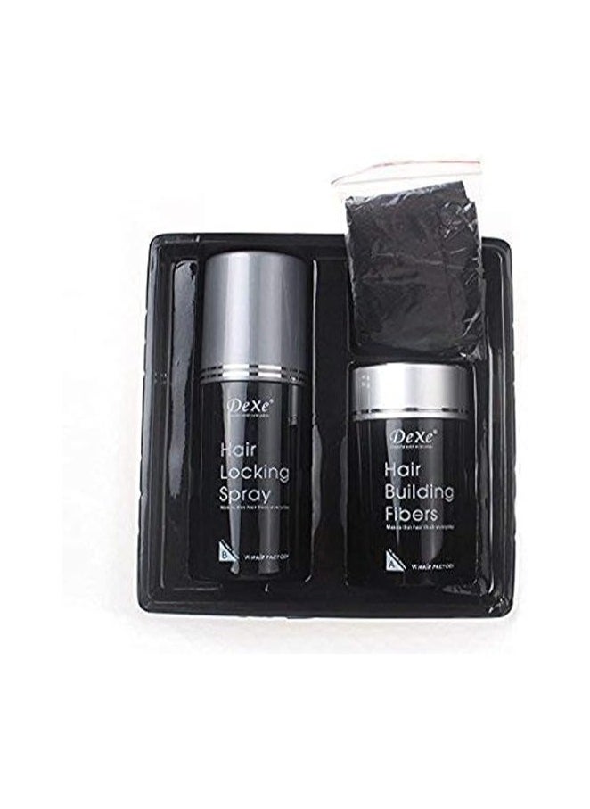 Dexe Hair Building Fibers With Locking Spray No.1 Black  - Image 4