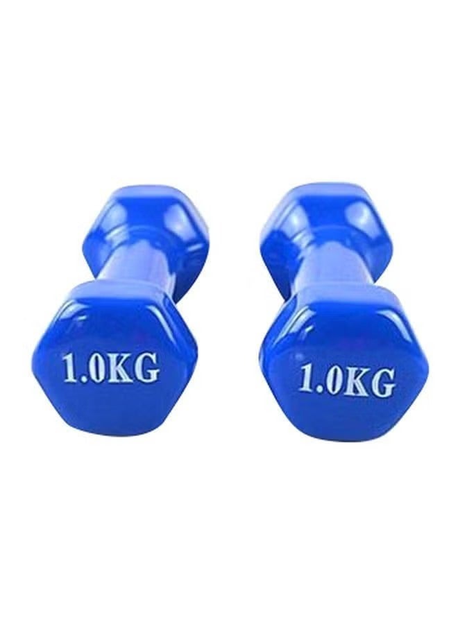 ALCOACH 2-Piece Double Dumbbells - 1 Kg 1kg  - Image 1