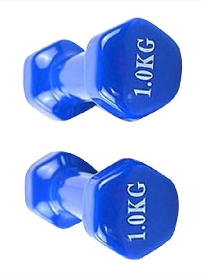 ALCOACH 2-Piece Double Dumbbells - 1 Kg 1kg  - Image 2