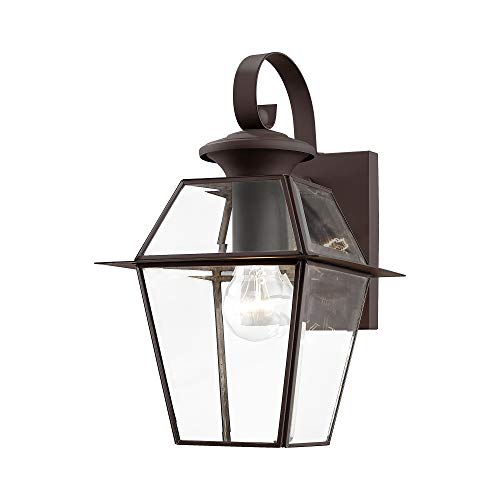 Livex Lighting 2181-07 Westover 1-Light Outdoor Wall Lantern, Bronze - Image 2