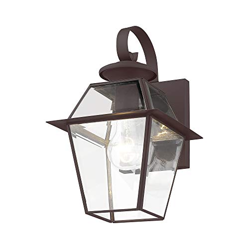 Livex Lighting 2181-07 Westover 1-Light Outdoor Wall Lantern, Bronze - Image 5
