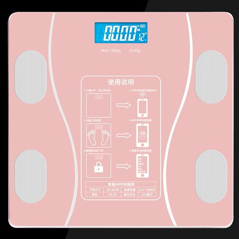 Body Fat Scale Intelligent Body Fat Scale Small Household Precision Electronic Scale Weight Meter Generation - Image 1