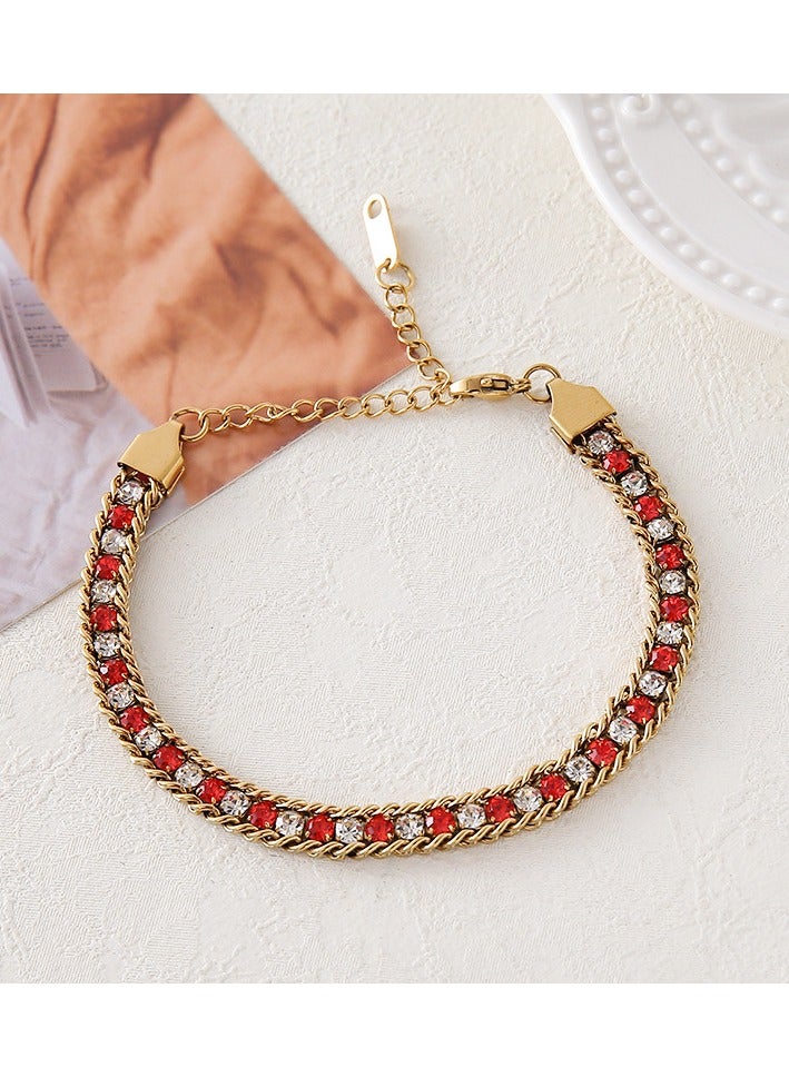 Mark Fairwhale Fashionable High-end Light Luxury Four Petal Flower Bracelet 