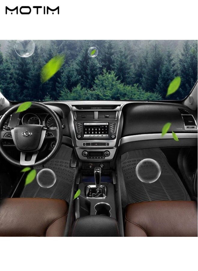 Motim - 4 Pieces Trimmable Rubber Floor Mats for Car Truck Van SUV, Heavy Duty Car Flooring with Anti-Slip Feature, Waterproof and All Weather Protection, Car Floor Liners Universal, Car Interior Accessories - Image 1