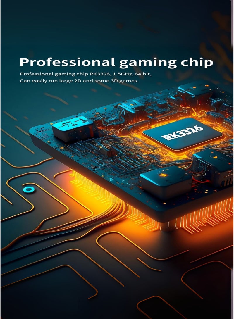 هيبوب وحدة تحكم ألعاب محمولة R36S، شاشة IPS مقاس 3.5 بوصة، نظام Linux مفتوح المصدر، وحدة تحكم ألعاب R36S، بطاقة TF سعة 64 جيجابايت، محاكي 10+، Consola R36S مع عصا تحكم ثلاثية الأبعاد مزدوجة للأولاد والبنات - Image 4