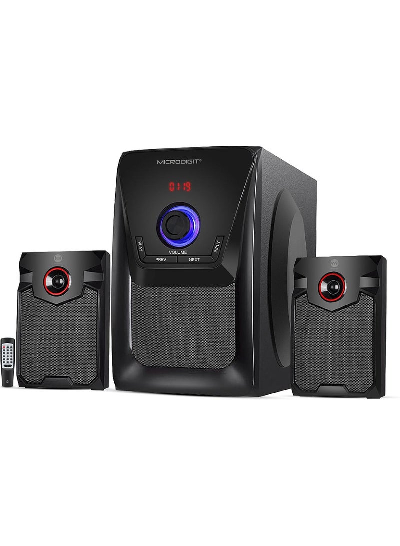 ميكرو ديجيت طقم مكبر صوت متعدد الوسائط بالبلوتوث من 4 قطع MD804MS - Image 2