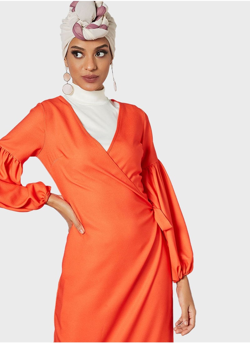 SIVVI for HANIYA Knitted Wrap Dress  - Image 3