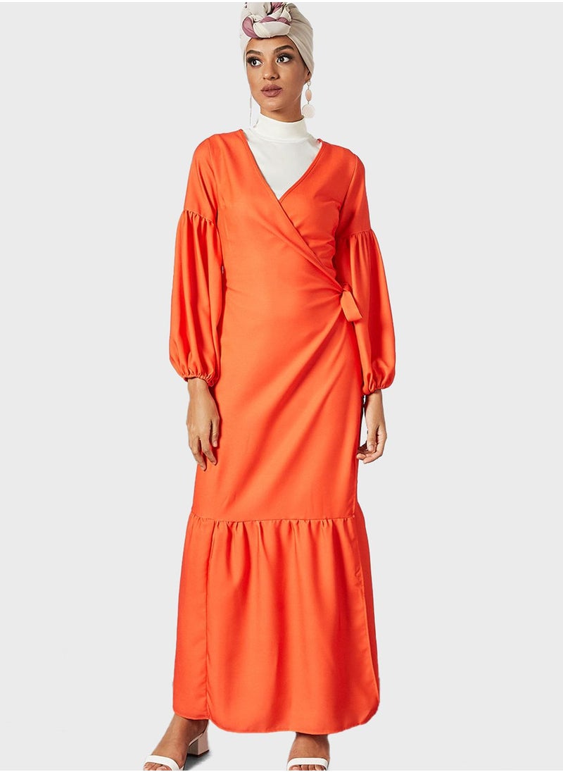 SIVVI for HANIYA Knitted Wrap Dress  - Image 1