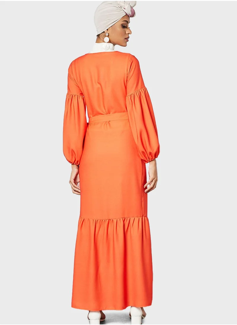 SIVVI for HANIYA Knitted Wrap Dress