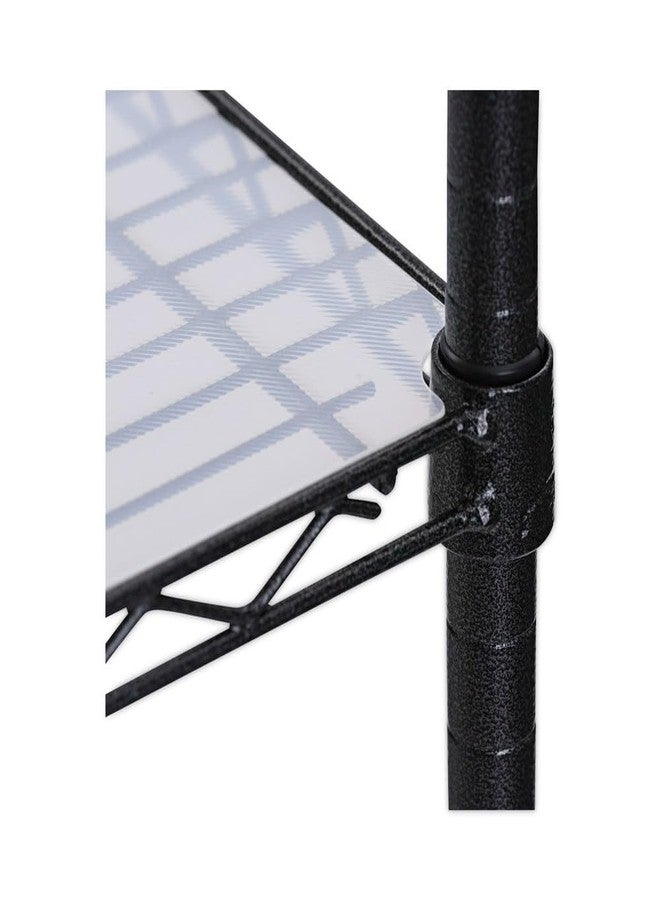 Alera ALESW59SL3624 Plastic 36 in. x 24 in. Shelf Liners for Wire Shelving - Clear (4/Pack) - Image 3