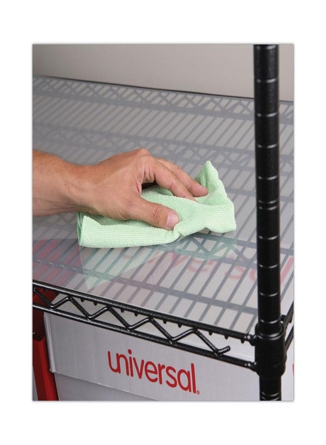 Alera ALESW59SL3624 Plastic 36 in. x 24 in. Shelf Liners for Wire Shelving - Clear (4/Pack) - Image 5