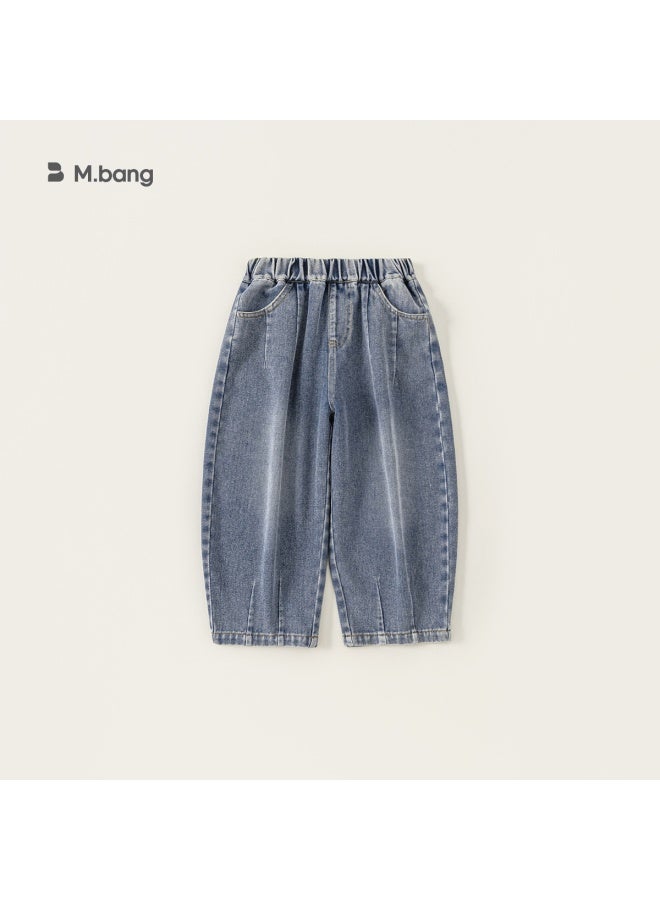 Youbao Boys' Jeans Spring Pants Simple Boys' Big Kids Curved Knife Pants Fashionable Children's Trousers