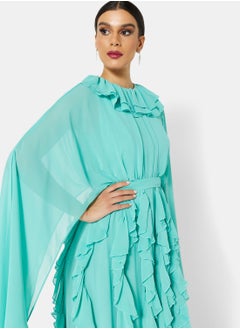 Ruffle Detail Cape Sleeve Dress - pzsku/ZEFBE6FDAF23D762B48F6Z/45/_/1668420925/9c55e635-5f48-4c09-b64a-08da608d85ba