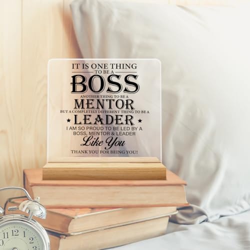 Zauly Best Boss Gifts, Acrylic Desk Sign, Modern Inspirational Decor, 4 x 4 Inches - Image 5