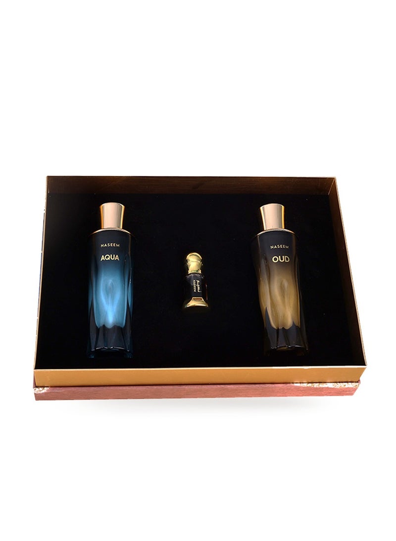 Naseem Hubbuk Gift Set Perfume Collection for Men & Women - 3pcs - Image 1