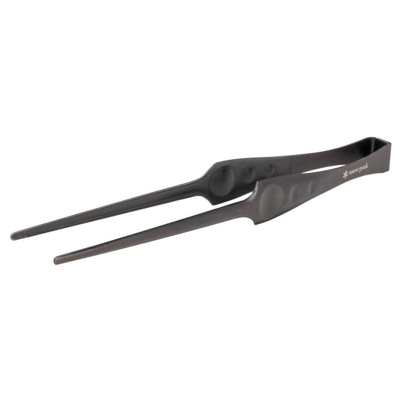 Snow Peak Pitts CS-370 Stainless Steel Tongs, For BBQs, Tapered Design, Corrosion Resistant, Outdoor Camping - Image 1