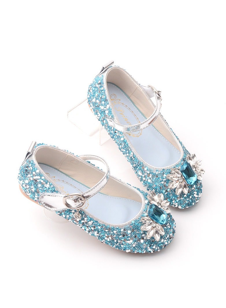 KUYING New Girls' Crystal Leather Shoes  - Image 1