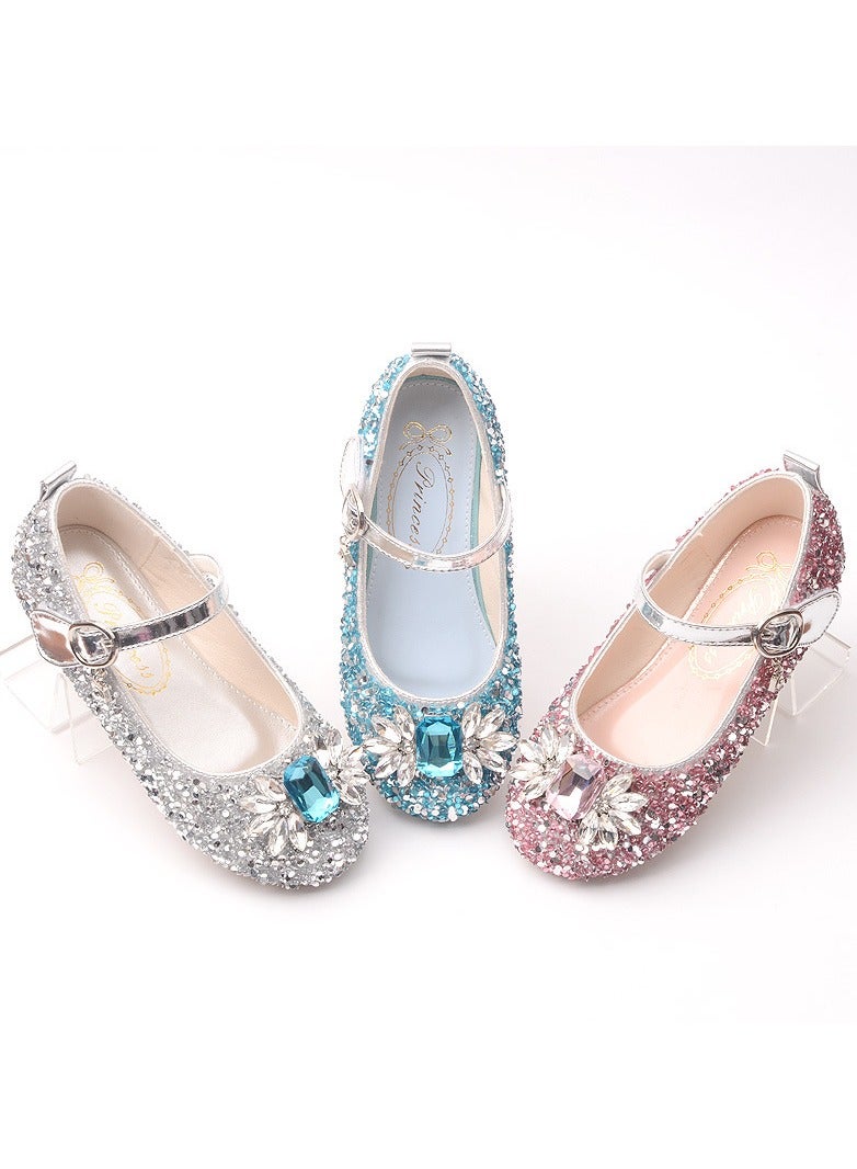 KUYING New Girls' Crystal Leather Shoes  - Image 2