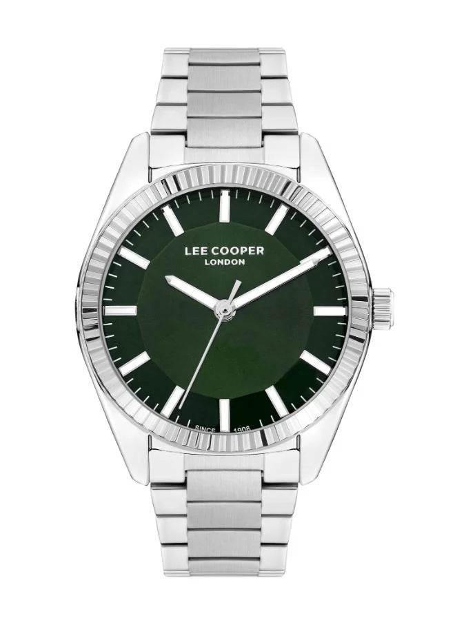 Lee Cooper Lee Cooper LC07950.370 Men Analog Display Watch & Metal Strap Silver