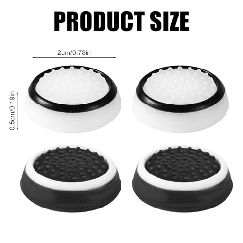 PEUTIER 4pcs Thumb Grips, Full Protection Anti-Slip Anti-Scratch Anti-Fingerprint Protective Cover Thumb Joystick Cap Compatible with PS5 PS4 Xbox Series X/S Xbox One Switch Pro Controller - Image 2