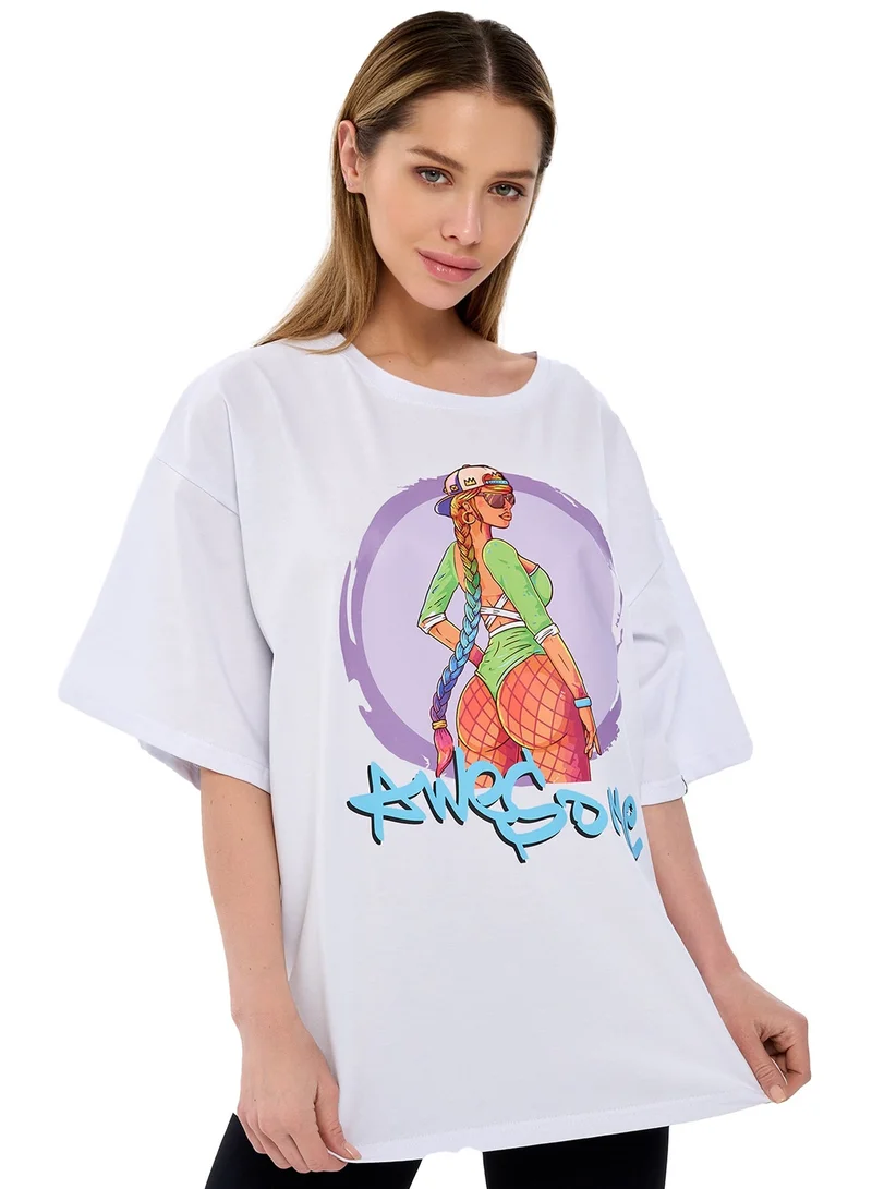 بونا فيدي تيشيرتات بونا فايد نسائية صيفية مريحة بأكمام قصيرة