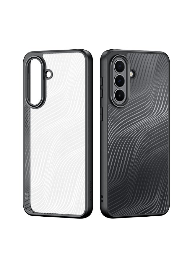 DUX DUCIS Aimo Series Cover for the Samsung Galaxy A37 5G mobile phone slim, transparent matte cover made of TPU, polycarbonate, polypropylene, silicone - Black - Image 2