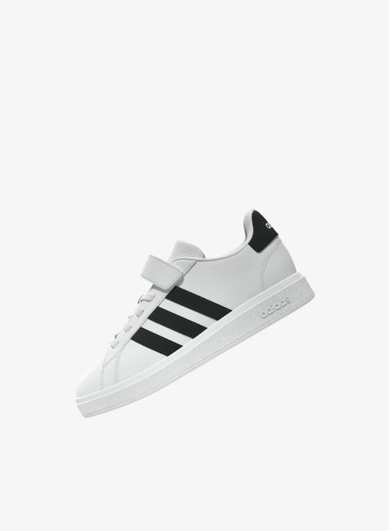 Adidas FTWWHT/CBLACK/FTWWHT Grand Court 2.0 Shoes Children  | Best Price UAE