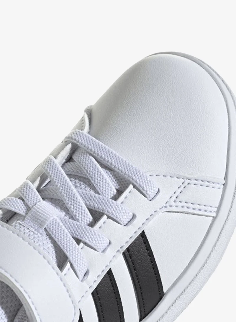 Adidas FTWWHT/CBLACK/FTWWHT Grand Court 2.0 Shoes Children  | Best Price UAE